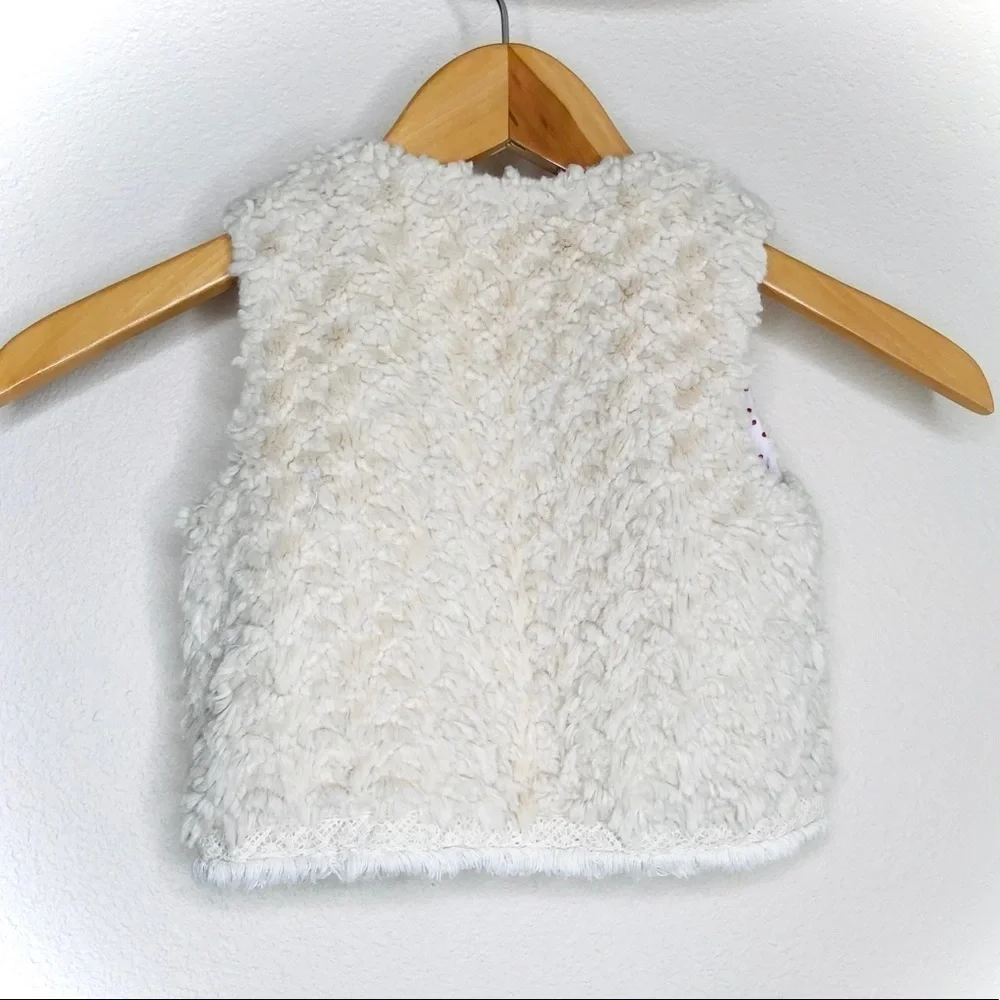 GENUINE Kids by Oshkosh Faux Fur Embroidered Vest